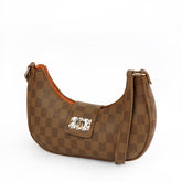 Chelsea Checkered Brown Shoulder Bag